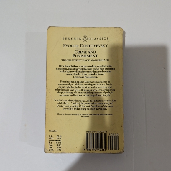 Crime and Punishment by Fyodor Dostoyevsky. Published by Pelican Classics - Picture 2 of 4
